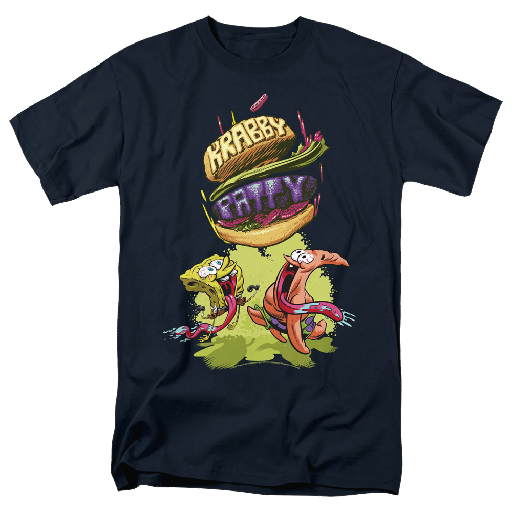 SpongeBob SquarePants Krabby Patty From The Sky - Men's Regular Fit T-Shirt Men's Regular Fit T-Shirt SpongeBob SquarePants