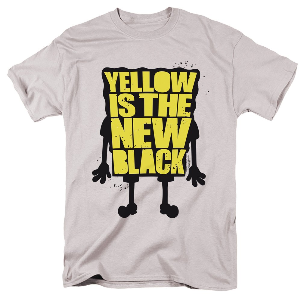 SpongeBob SquarePants Yellow Is The New Black - Men's Regular Fit T-Shirt Men's Regular Fit T-Shirt SpongeBob SquarePants