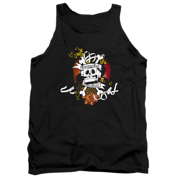 Black men's tank with SpongeBob SquarePants Rest In Peace graphic