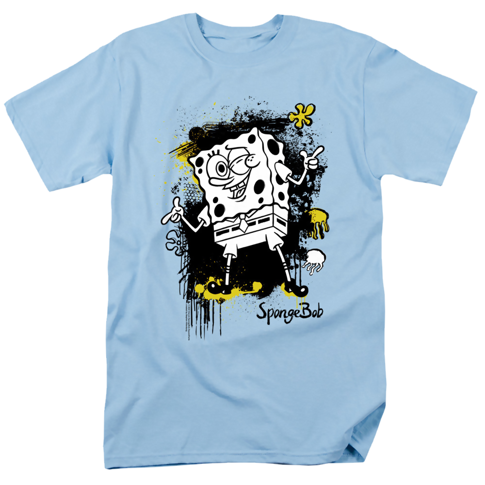 SpongeBob SquarePants Ink Splatter - Men's Regular Fit T-Shirt Men's Regular Fit T-Shirt SpongeBob SquarePants