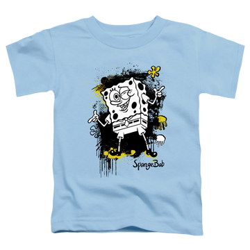 Light blue toddler t-shirt with SpongeBob SquarePants Ink Splatter graphic