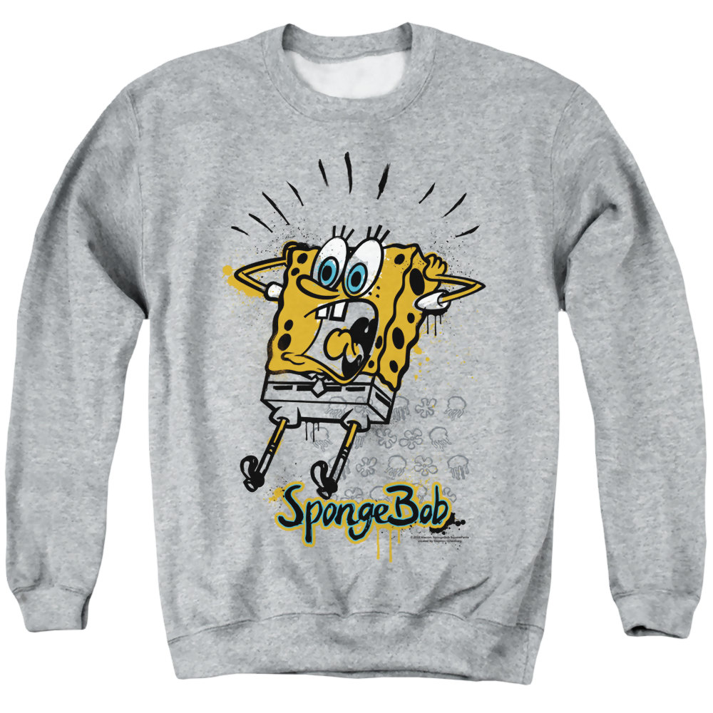SpongeBob SquarePants Shocking! - Men's Crewneck Sweatshirt Men's Crewneck Sweatshirt SpongeBob SquarePants