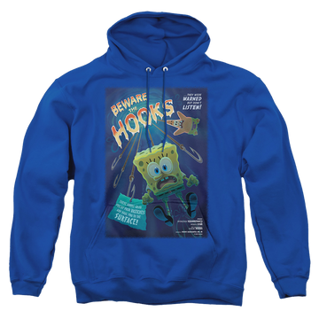 Royal pullover hoodie with SpongeBob SquarePants Beware The Hooks graphic