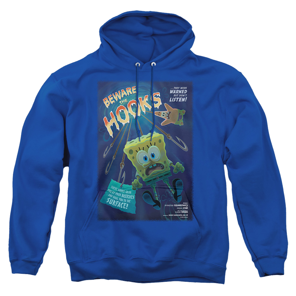 SpongeBob SquarePants Beware The Hooks - Pullover Hoodie Pullover Hoodie SpongeBob SquarePants