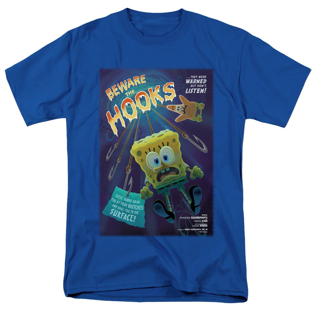 SpongeBob SquarePants Beware The Hooks - Men's Regular Fit T-Shirt Men's Regular Fit T-Shirt SpongeBob SquarePants