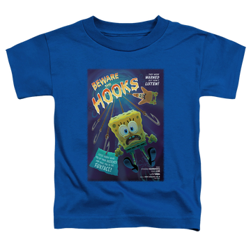 Royal kid's t-shirt for ages 4 to 7 with SpongeBob SquarePants Beware The Hooks graphic