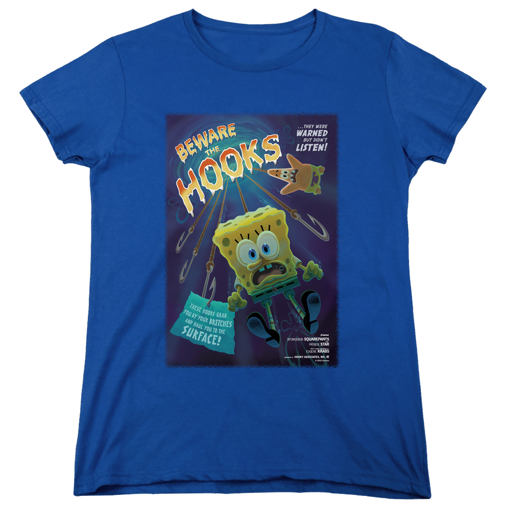 SpongeBob SquarePants Beware The Hooks - Women's T-Shirt Women's T-Shirt SpongeBob SquarePants