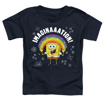 Navy toddler t-shirt with SpongeBob SquarePants Imagination graphic