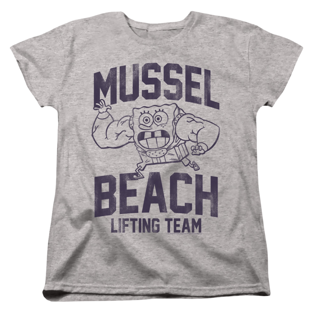 SpongeBob SquarePants Mussle Beach Lifting Team - Women's T-Shirt Women's T-Shirt SpongeBob SquarePants