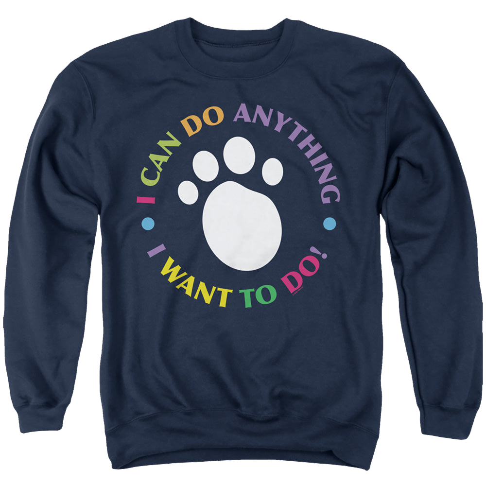 Blue's Clues I Can Do Anything! - Men's Crewneck Sweatshirt Men's Crewneck Sweatshirt Blue's Clues
