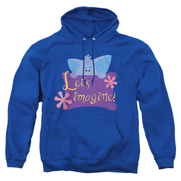 Royal pullover hoodie with Blue's Clues Let’S Imagine! graphic