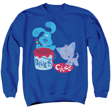 Royal men's crewneck sweatshirt with Blue's Clues Paint It! graphic
