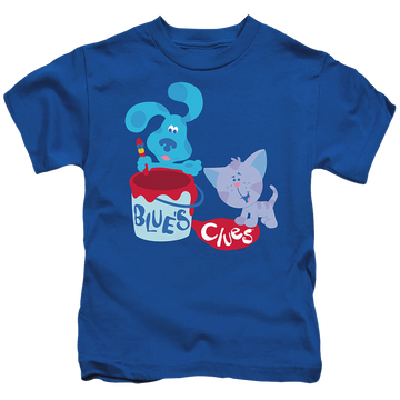 Royal kid's t-shirt for ages 4 to 7 with Blue's Clues Paint It! graphic