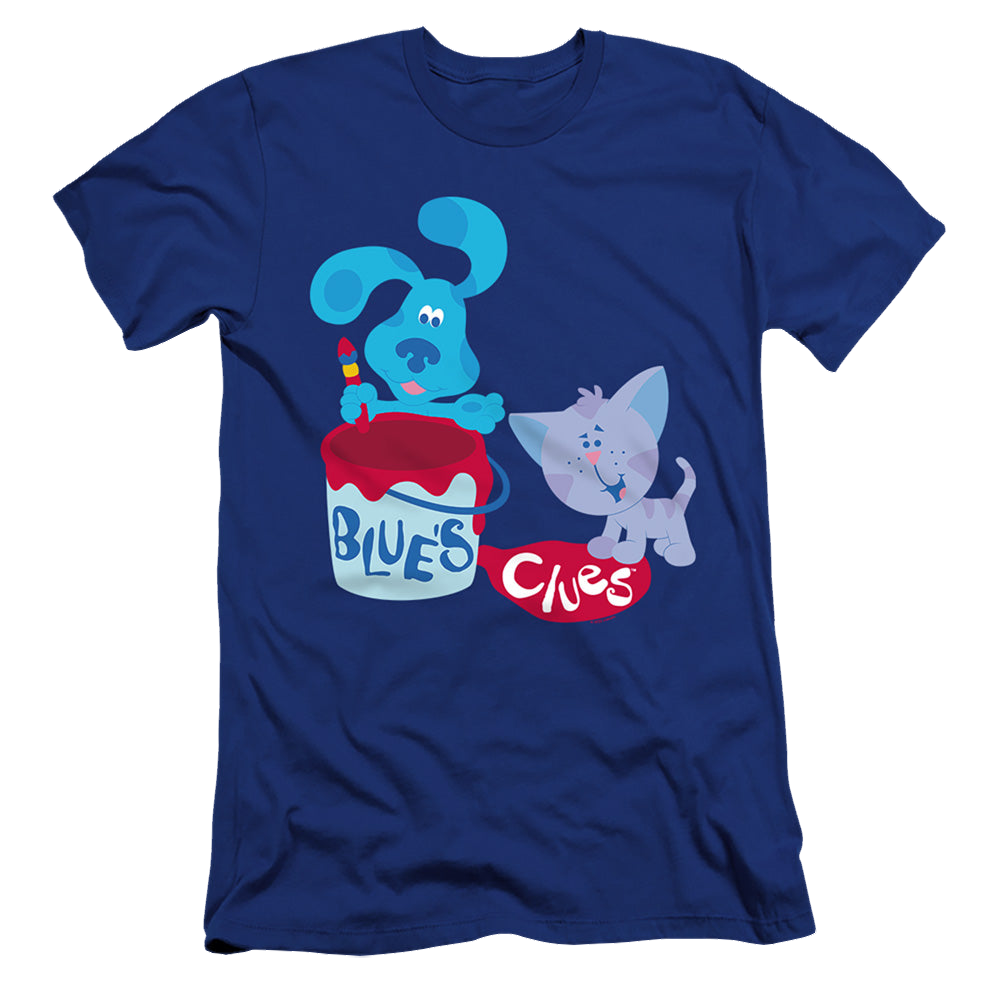 Blue's Clues Paint It! - Men's Premium Slim Fit T-Shirt Men's Premium Slim Fit T-Shirt Blue's Clues