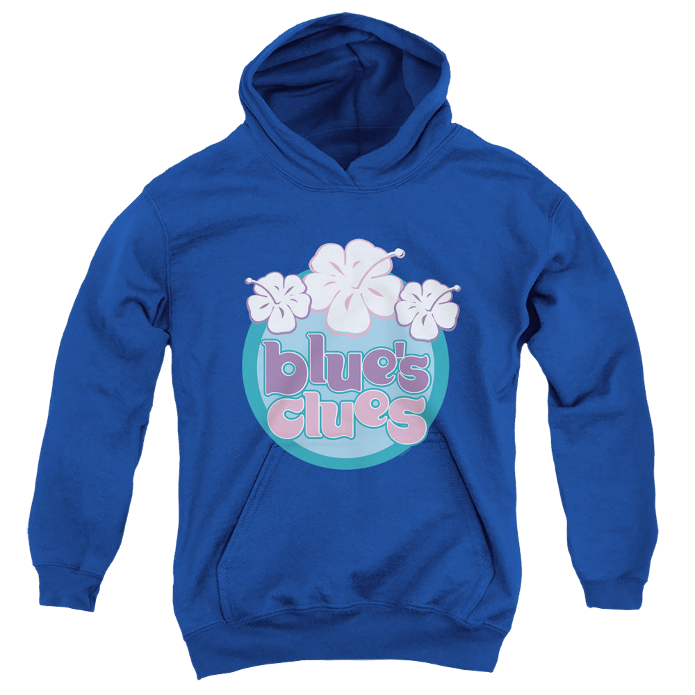 Blue's Clues Hawaiian Flowers - Youth Hoodie Youth Hoodie (Ages 8-12) Blue's Clues