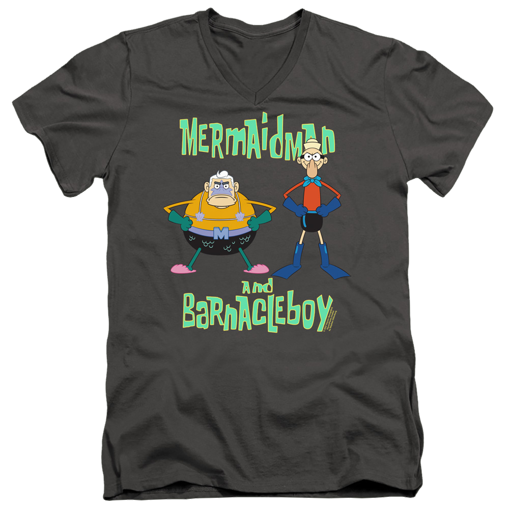 SpongeBob SquarePants Mermaid Man And Barnacle Boy - Men's V-Neck T-Shirt Men's V-Neck T-Shirt SpongeBob SquarePants