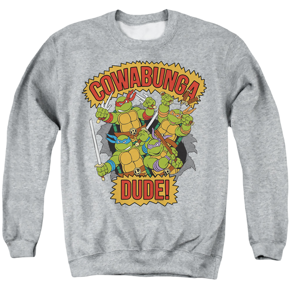 Teenage Mutant Ninja Turtles Cowabunga Dude - Men's Crewneck Sweatshirt Men's Crewneck Sweatshirt Teenage Mutant Ninja Turtles