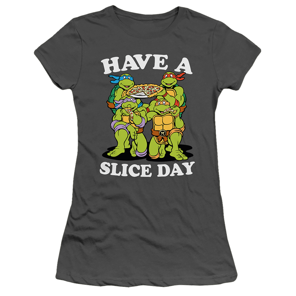 Teenage Mutant Ninja Turtles Have A Slice Day - Juniors T-Shirt Juniors T-Shirt Teenage Mutant Ninja Turtles