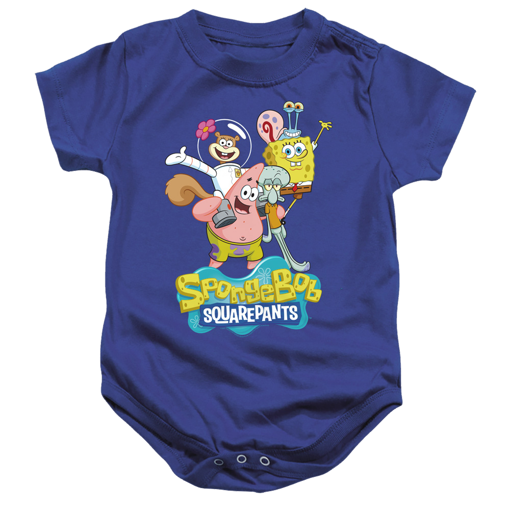SpongeBob SquarePants Spongebob Group Shot - Baby Bodysuit Baby Bodysuit SpongeBob SquarePants