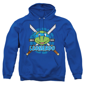 Royal pullover hoodie with Teenage Mutant Ninja Turtles Leonardo Since 1984 graphic