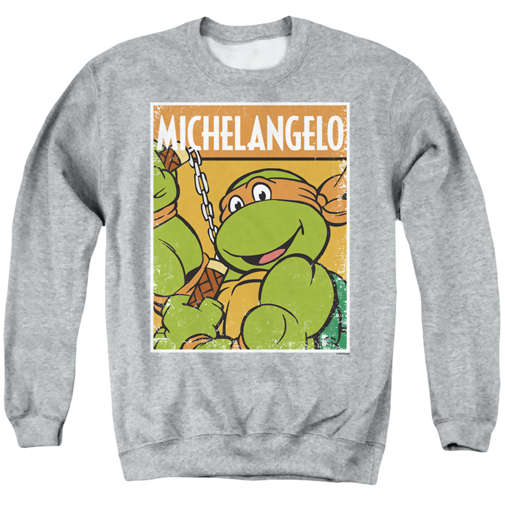 Teenage Mutant Ninja Turtles Tmnt Mikey - Men's Crewneck Sweatshirt Men's Crewneck Sweatshirt Teenage Mutant Ninja Turtles