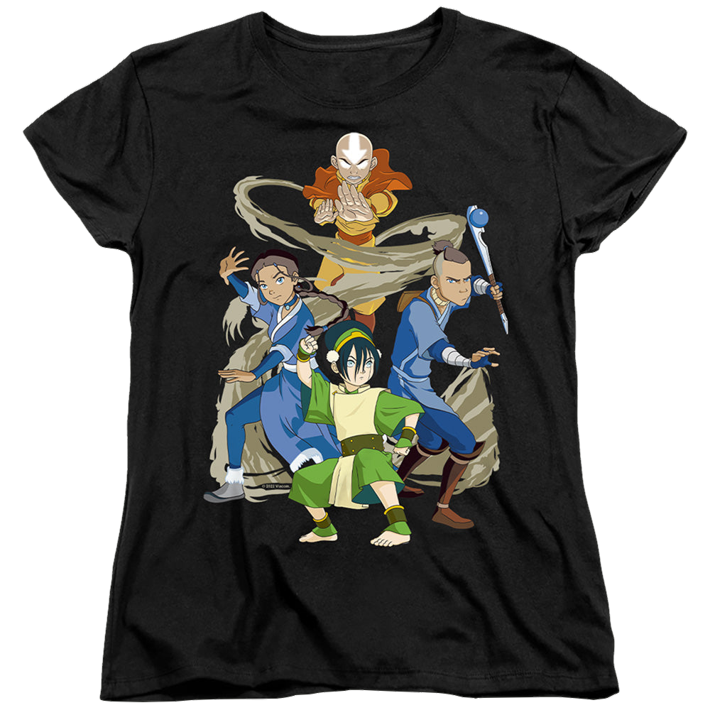 Avatar The Last Airbender Team Avatar Elements - Women's T-Shirt Women's T-Shirt Avatar The Last Airbender
