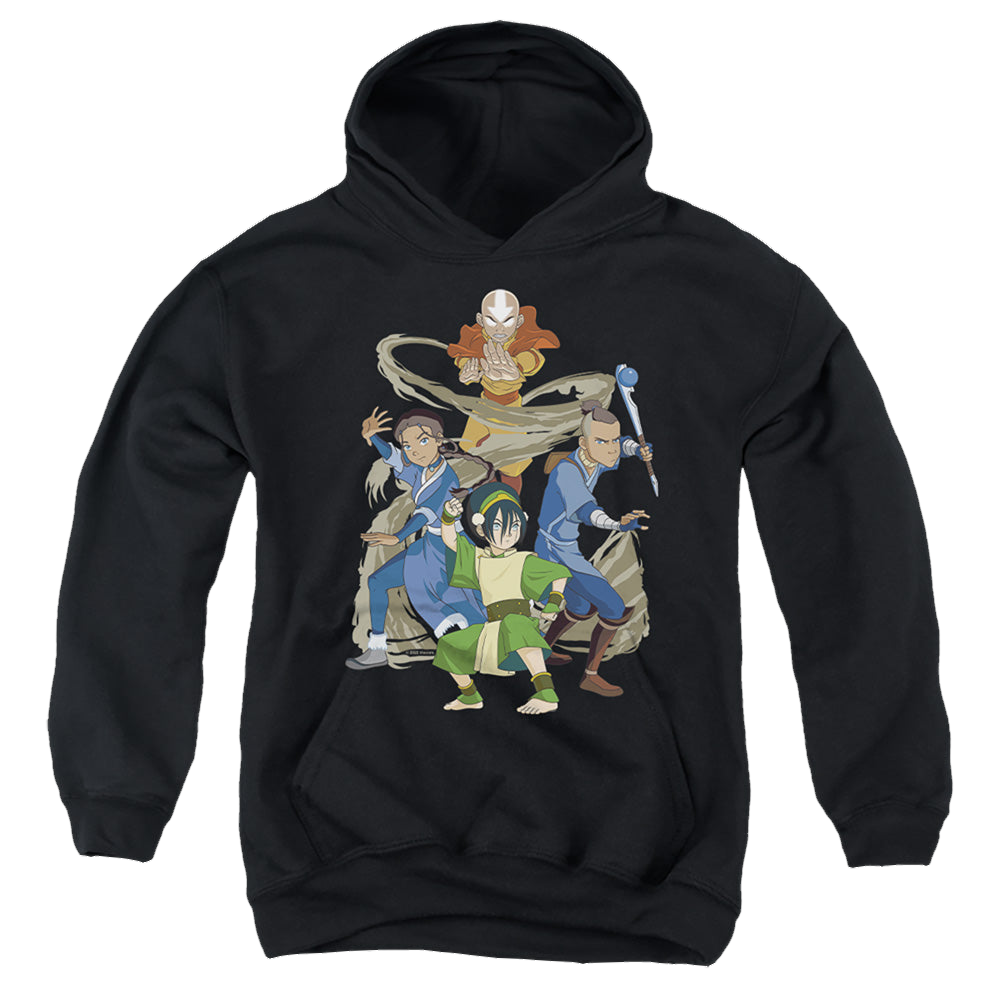 Avatar The Last Airbender Team Avatar Elements - Youth Hoodie Youth Hoodie (Ages 8-12) Avatar The Last Airbender