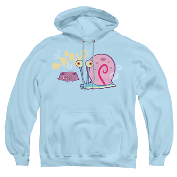 Light blue pullover hoodie with SpongeBob SquarePants Gary The Snail graphic