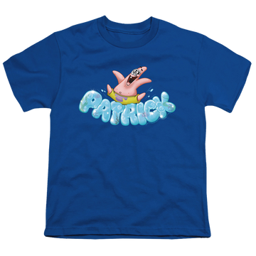 Royal youth t-shirt for ages 8 to 12 with SpongeBob SquarePants Happy Go Lucky Patrick graphic