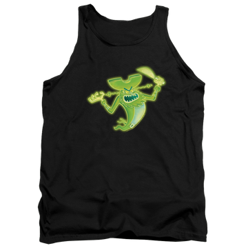 Black men's tank with SpongeBob SquarePants The Flying Dutchman graphic