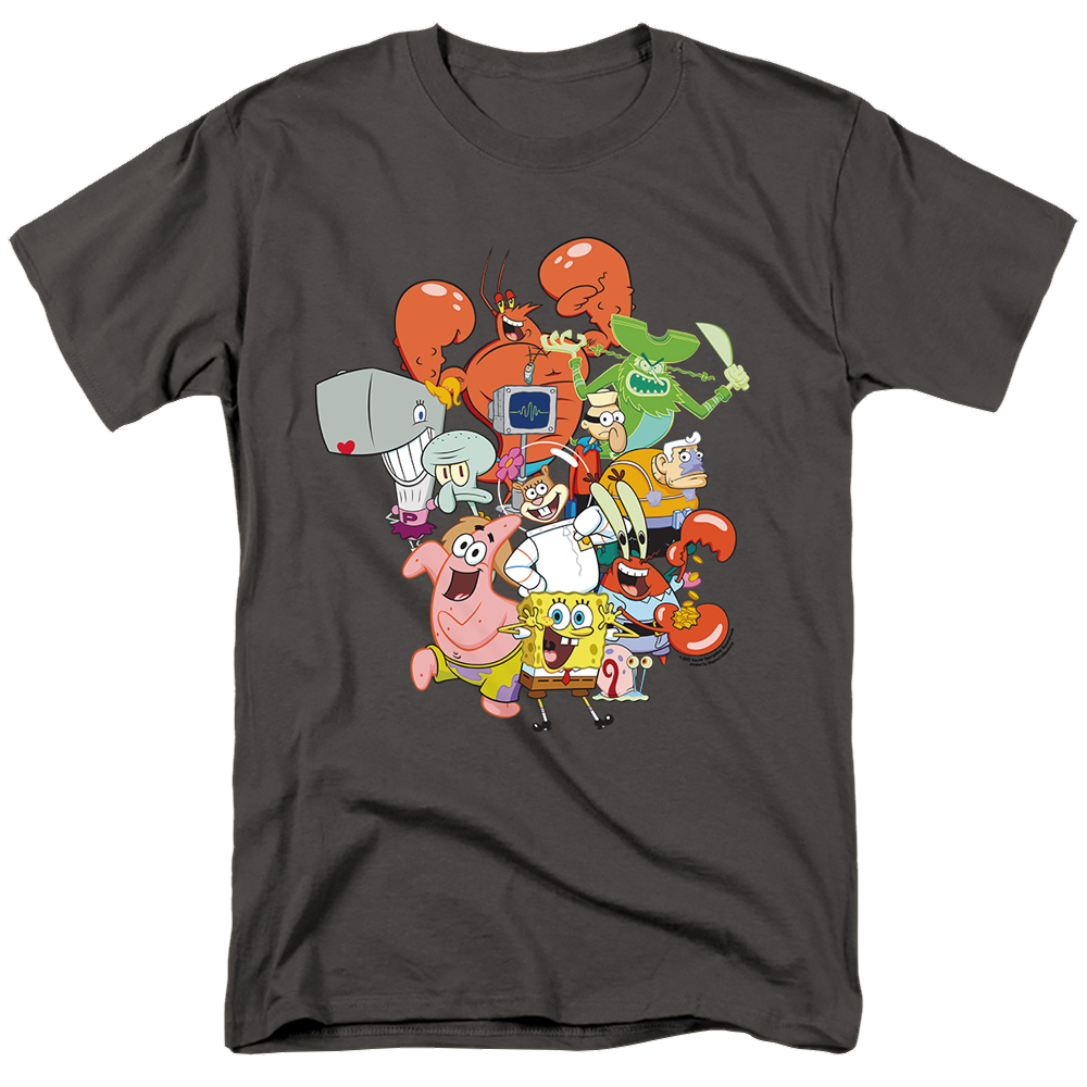 SpongeBob SquarePants The Whole Gang - Men's Regular Fit T-Shirt Men's Regular Fit T-Shirt SpongeBob SquarePants