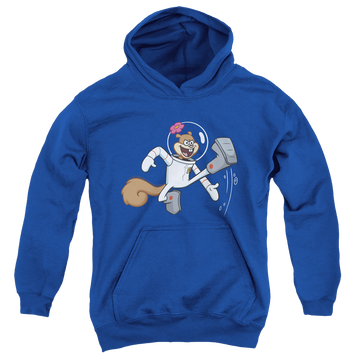 Royal youth hoodie for ages 8 to 12 with SpongeBob SquarePants Karate Sandy graphic
