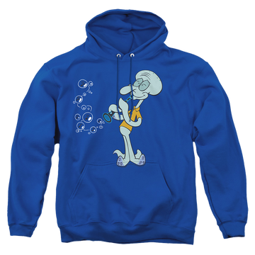 Royal pullover hoodie with SpongeBob SquarePants Squidward’S Clarinet graphic