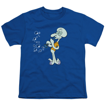 Royal youth t-shirt for ages 8 to 12 with SpongeBob SquarePants Squidward’S Clarinet graphic