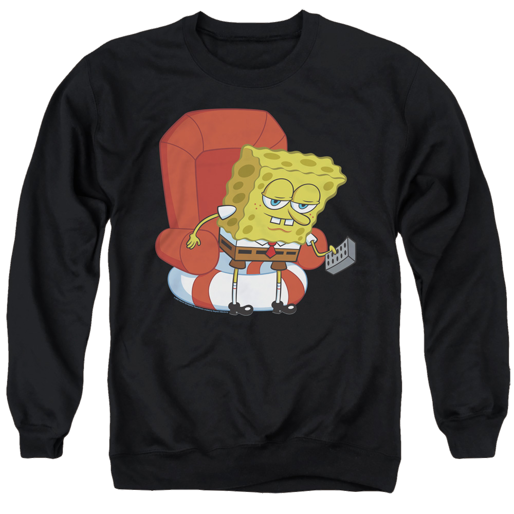 SpongeBob SquarePants Head Out Meme - Men's Crewneck Sweatshirt Men's Crewneck Sweatshirt SpongeBob SquarePants