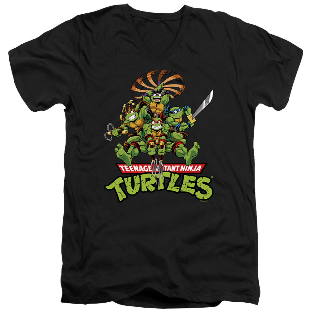 Teenage Mutant Ninja Turtles Manga Turtles - Men's V-Neck T-Shirt Men's V-Neck T-Shirt Teenage Mutant Ninja Turtles