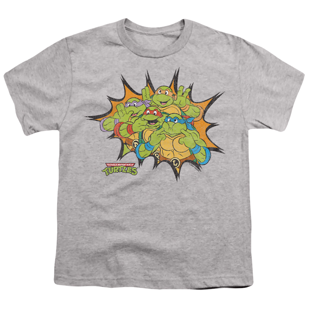 Teenage Mutant Ninja Turtles Funny Face Turtles - Youth T-Shirt Youth T-Shirt (Ages 8-12) Teenage Mutant Ninja Turtles
