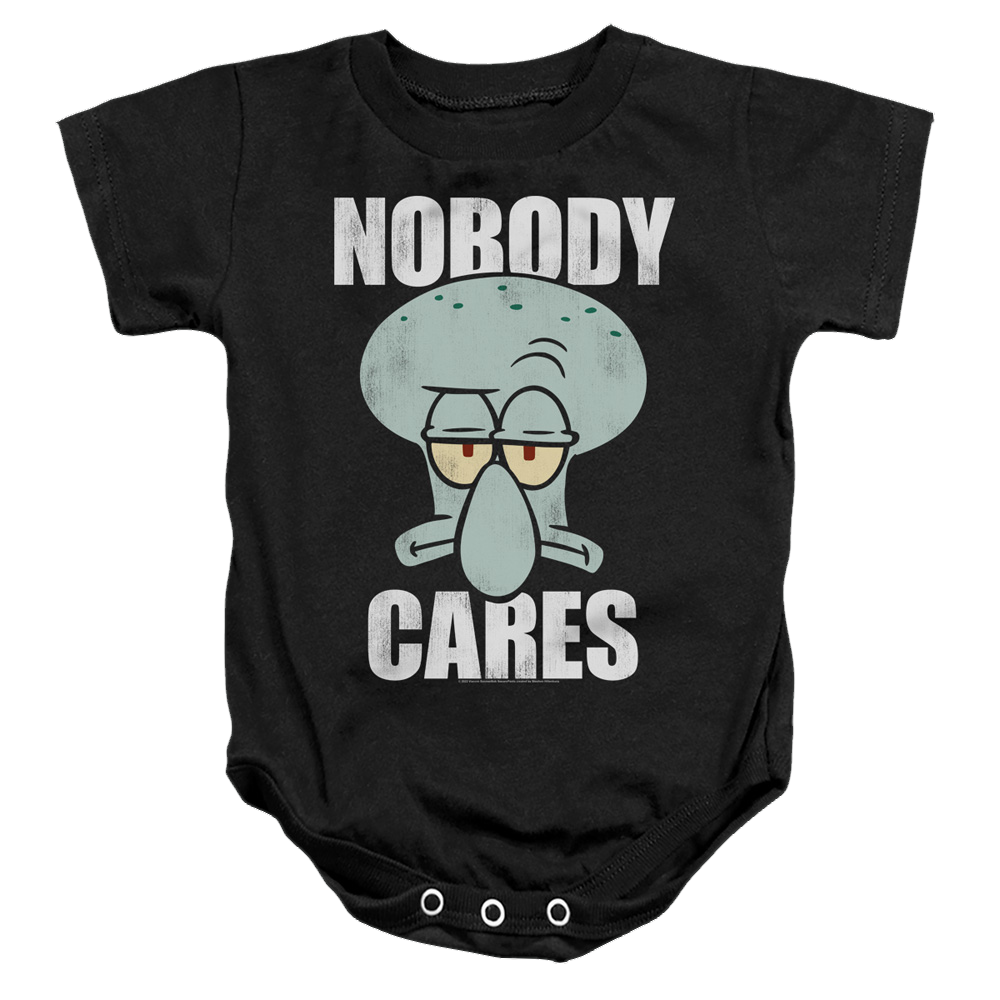 SpongeBob SquarePants Nobody Cares Meme - Baby Bodysuit Baby Bodysuit SpongeBob SquarePants