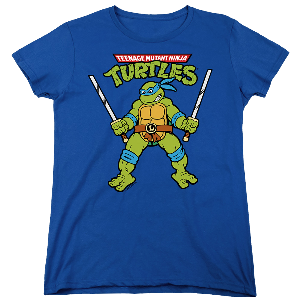 Teenage Mutant Ninja Turtles Retro Leo - Women's T-Shirt Women's T-Shirt Teenage Mutant Ninja Turtles