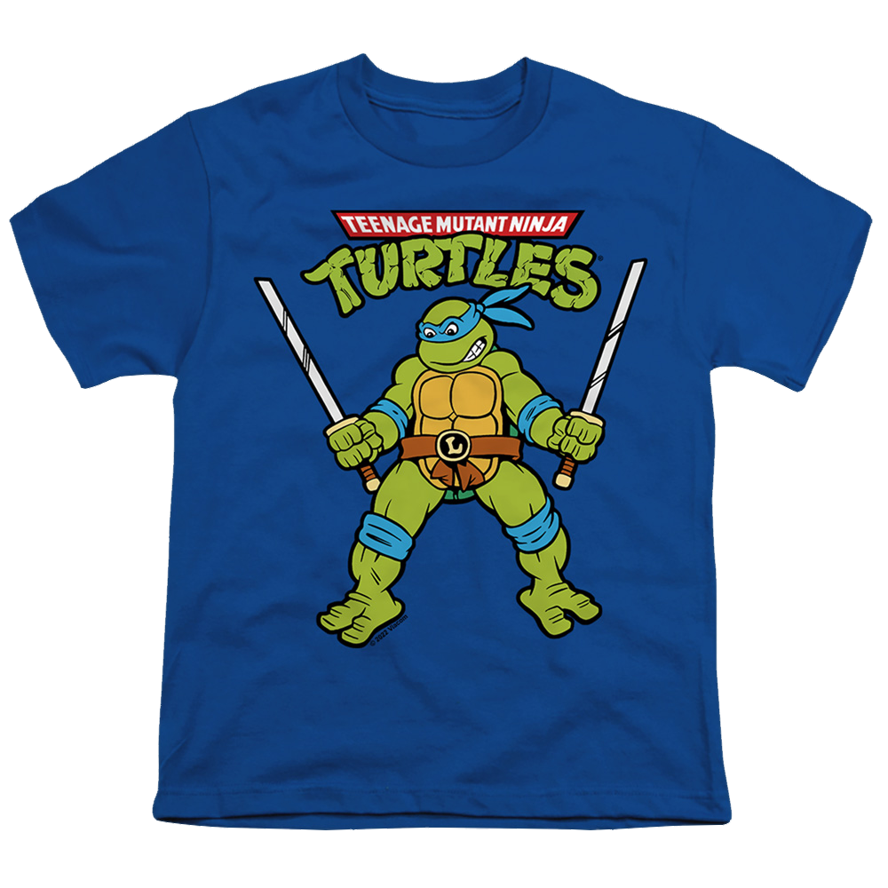 Teenage Mutant Ninja Turtles Retro Leo - Youth T-Shirt Youth T-Shirt (Ages 8-12) Teenage Mutant Ninja Turtles