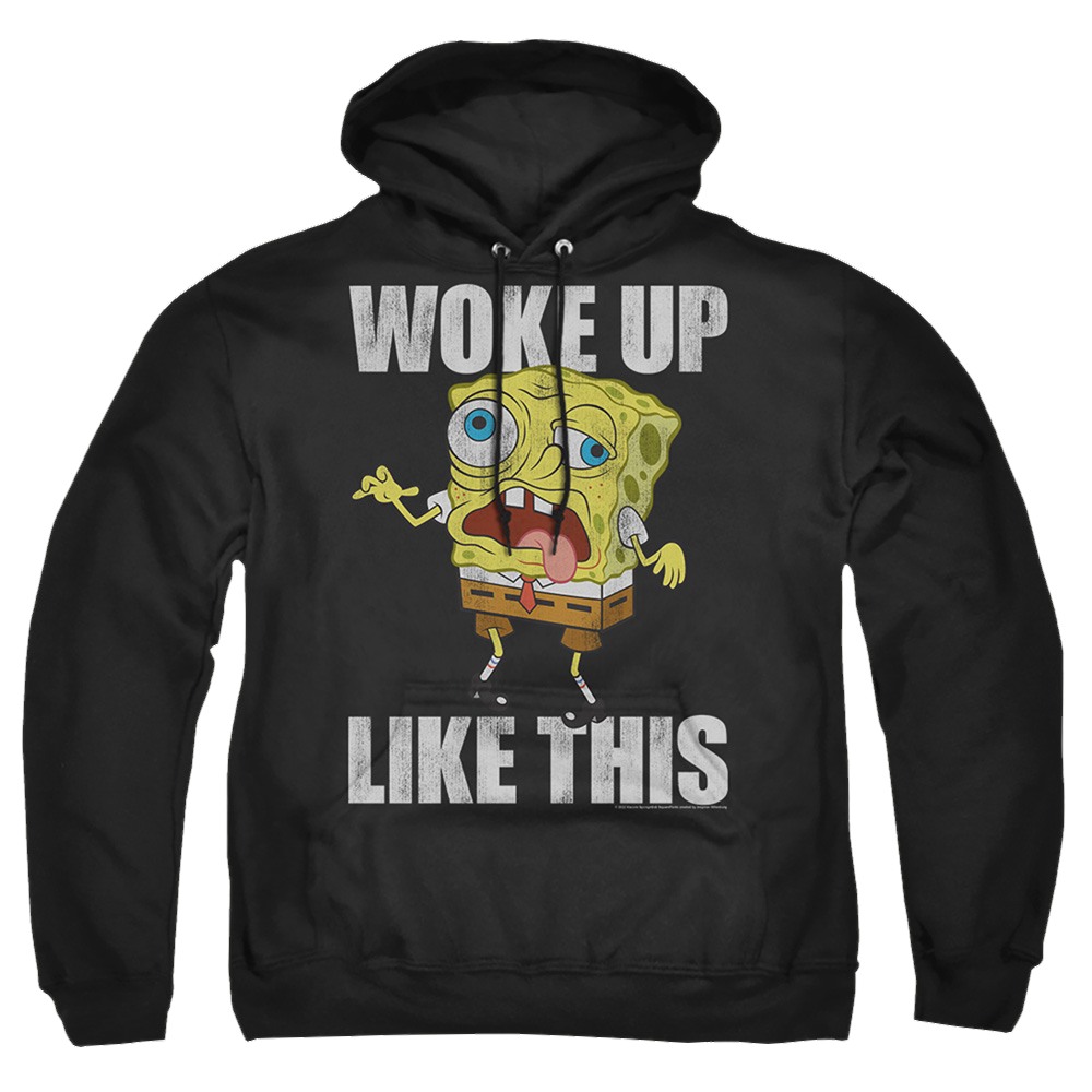 SpongeBob SquarePants Woke Up Like This Meme - Pullover Hoodie Pullover Hoodie SpongeBob SquarePants