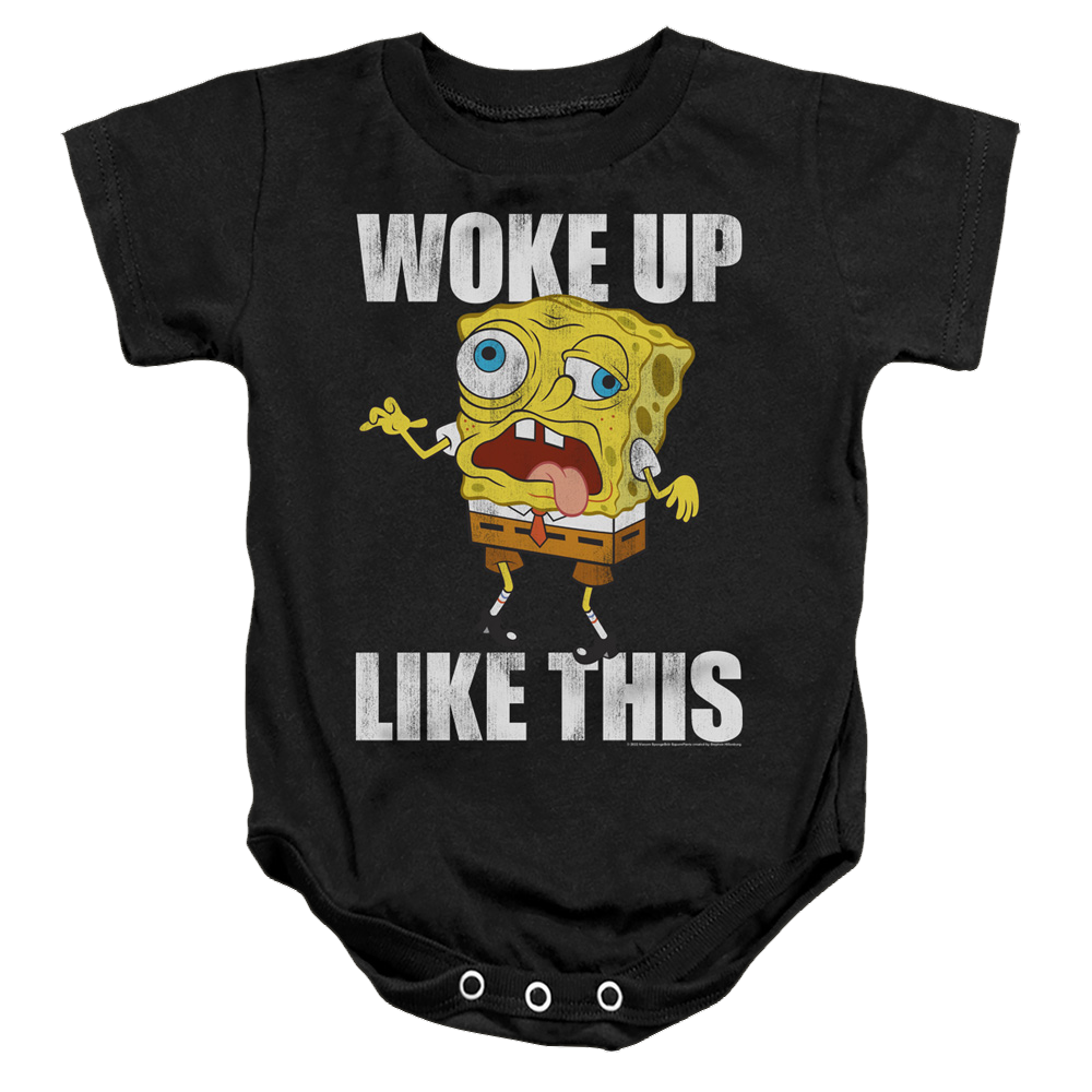 SpongeBob SquarePants Woke Up Like This Meme - Baby Bodysuit Baby Bodysuit SpongeBob SquarePants