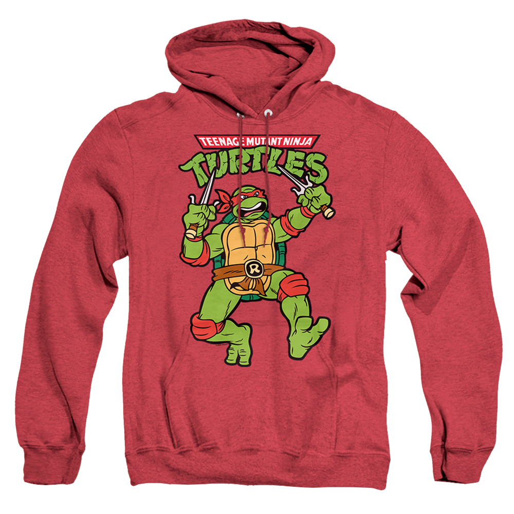 Teenage Mutant Ninja Turtles Retro Raph - Heather Pullover Hoodie Heather Pullover Hoodie Teenage Mutant Ninja Turtles