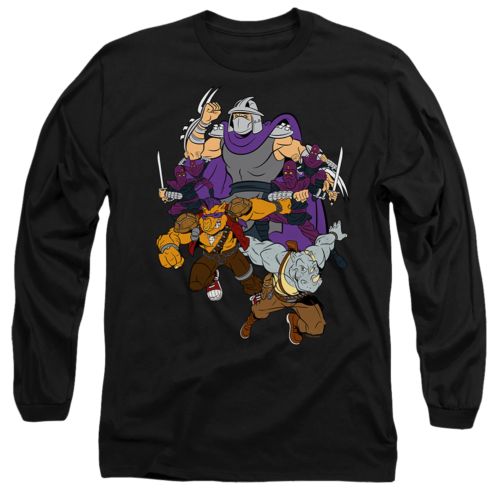Teenage Mutant Ninja Turtles Shredder And Foot Clan - Men's Long Sleeve T-Shirt Men's Long Sleeve T-Shirt Teenage Mutant Ninja Turtles