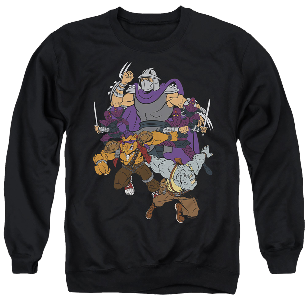 Teenage Mutant Ninja Turtles Shredder And Foot Clan - Men's Crewneck Sweatshirt Men's Crewneck Sweatshirt Teenage Mutant Ninja Turtles