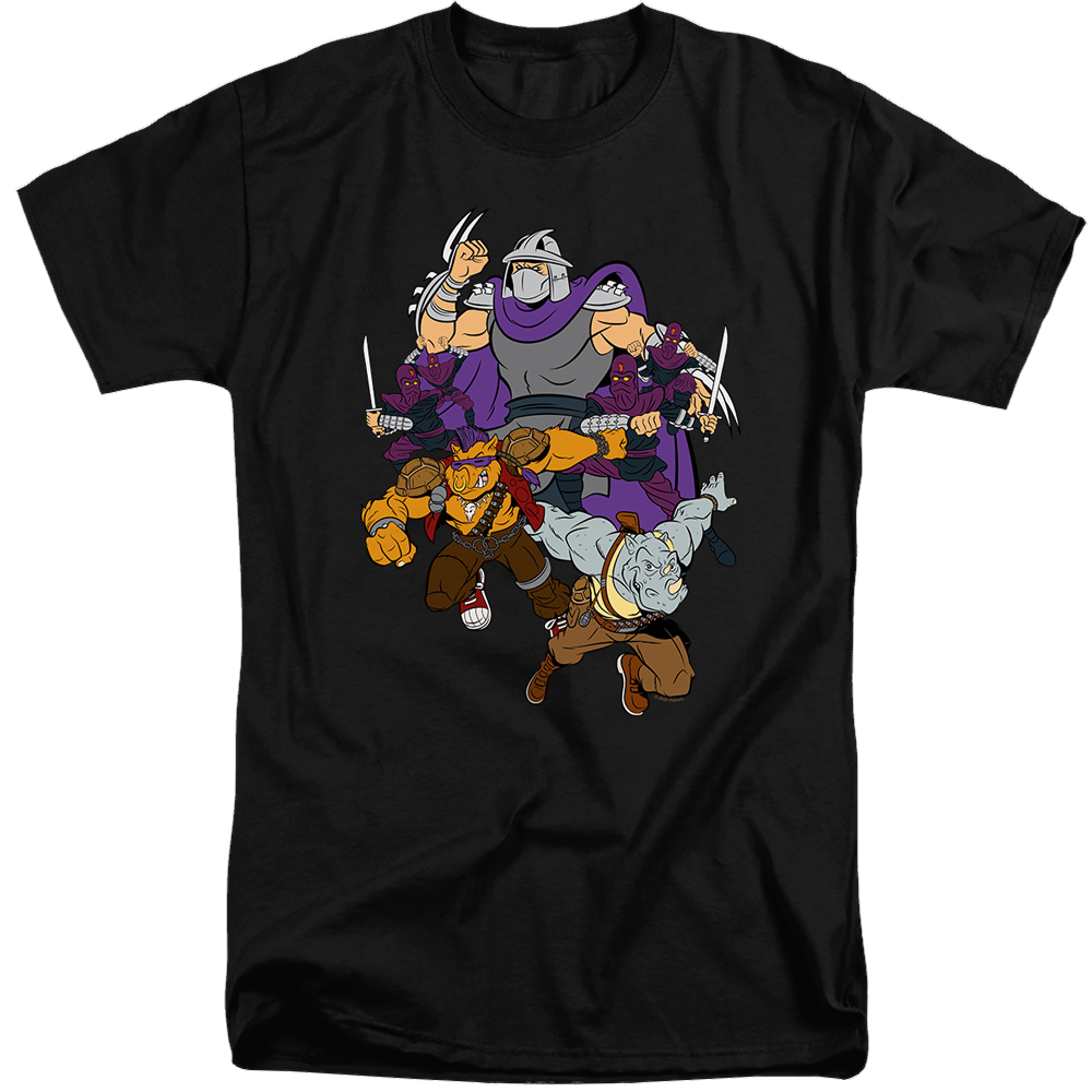 Teenage Mutant Ninja Turtles Shredder And Foot Clan - Men's Tall Fit T-Shirt Men's Tall Fit T-Shirt Teenage Mutant Ninja Turtles