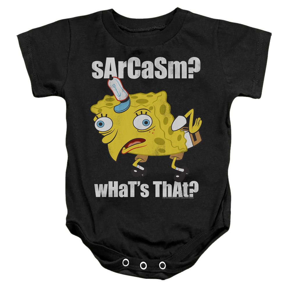 SpongeBob SquarePants Sarcasm Meme - Baby Bodysuit Baby Bodysuit SpongeBob SquarePants