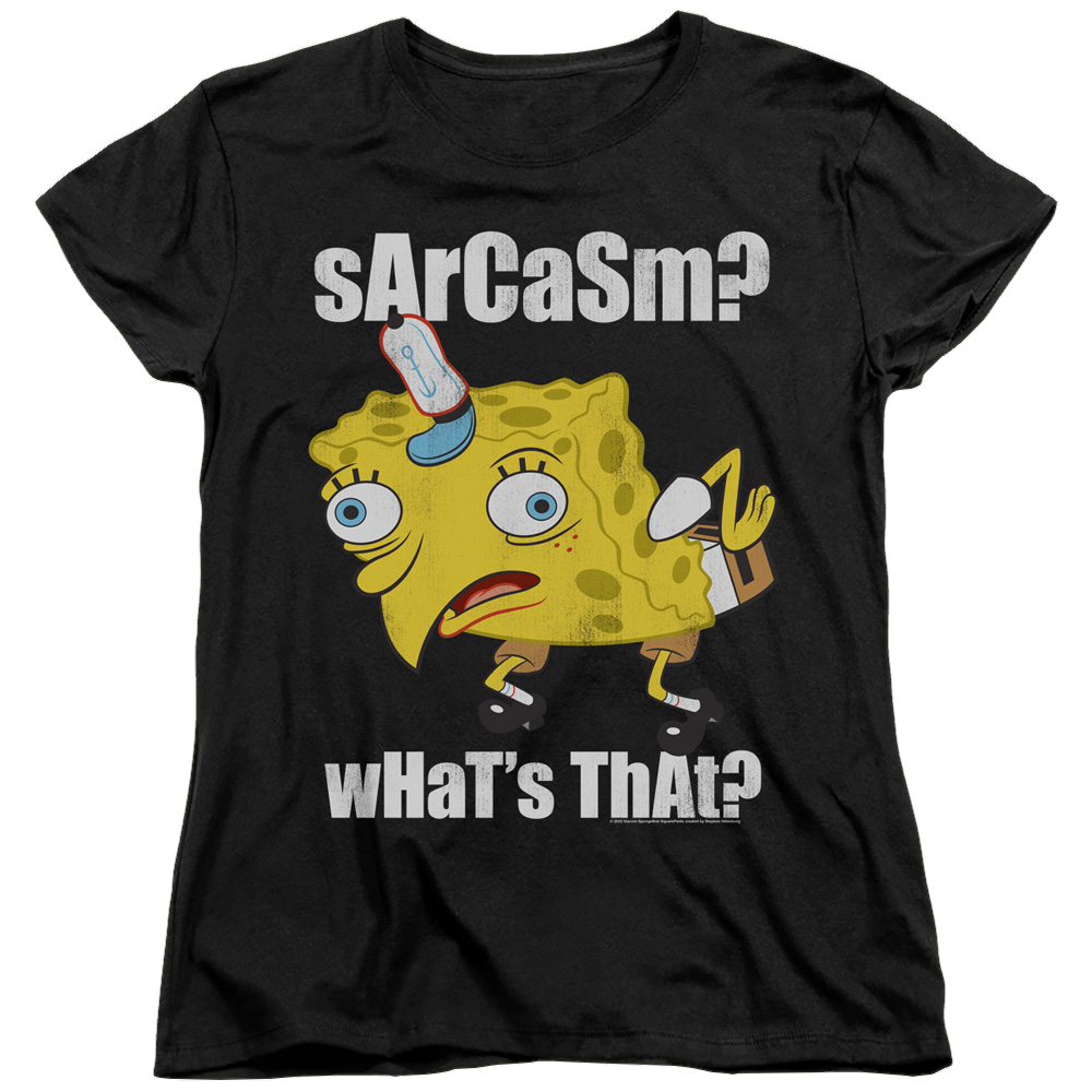 SpongeBob SquarePants Sarcasm Meme - Women's T-Shirt Women's T-Shirt SpongeBob SquarePants