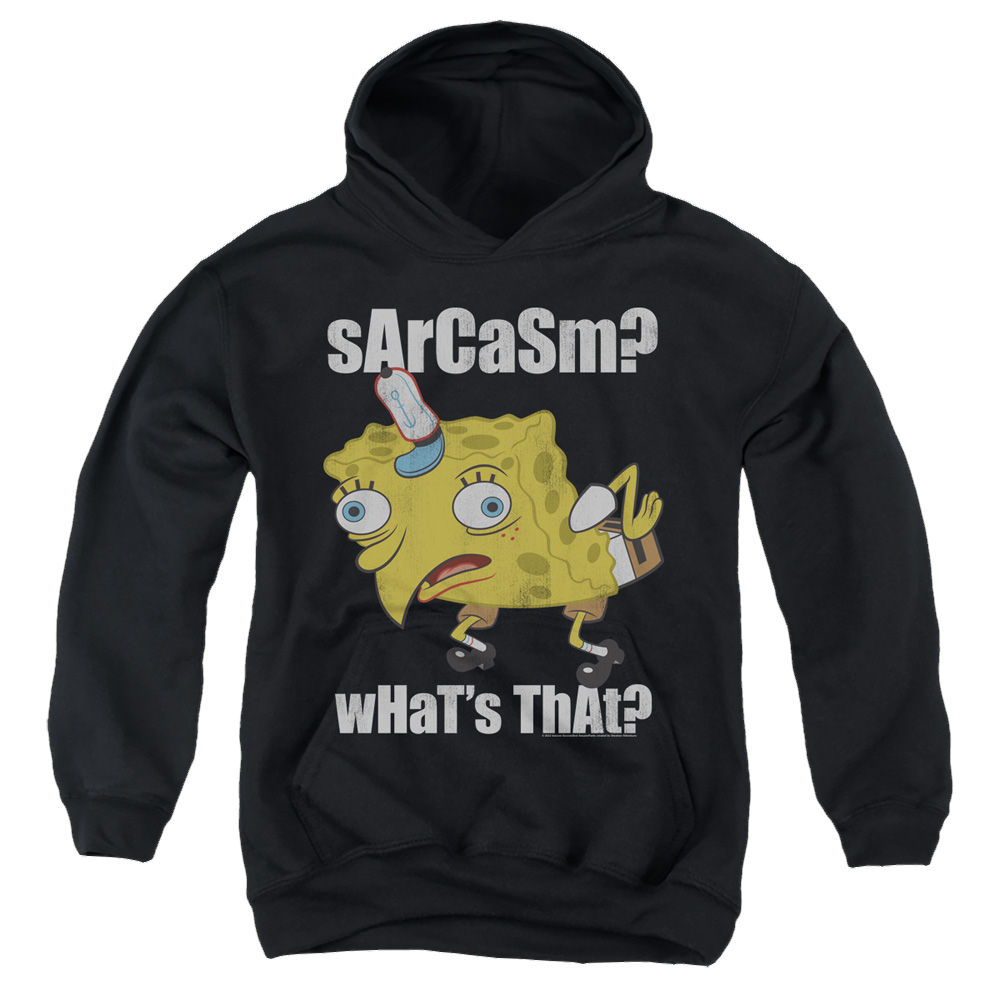 SpongeBob SquarePants Sarcasm Meme - Youth Hoodie Youth Hoodie (Ages 8-12) SpongeBob SquarePants