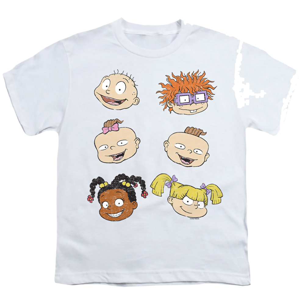 Rugrats Character Heads - Youth T-Shirt Youth T-Shirt (Ages 8-12) Rugrats